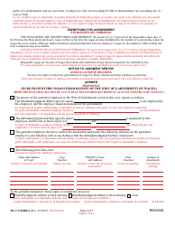 Form DC-CV-065BLS Request for Writ of Garnishment of Wages - Maryland (English/Spanish), Page 4
