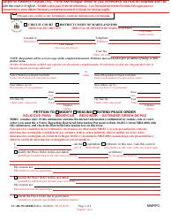 Document preview: Form CC-DC-PO-006BLS Petition to Modify/Rescind/Extend Peace Order - Maryland (English/Spanish)