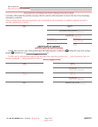 Form CC-DC-PO-006BLS Petition to Modify/Rescind/Extend Peace Order - Maryland (English/Spanish), Page 2
