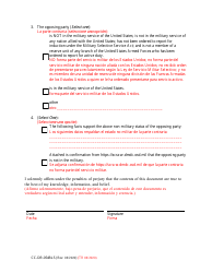 Form CC-DR-054BLS Request for Order of Default - Maryland (English/Spanish), Page 2