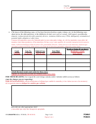 Form CC-DR-007BLS Petition to Modify Custody/Visitation (Child Access) - Maryland (English/Spanish), Page 3