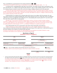Form CC-088BLS Request for Traffic Violation(S) Payment Plan - Maryland (English/Spanish), Page 2