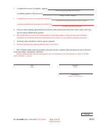 Form CC-GN-043BLS Petition by Parent (Appointment of Standby Guardian) - Maryland (English/Spanish), Page 14