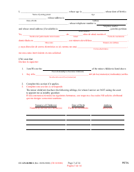Form CC-GN-043BLS Petition by Parent (Appointment of Standby Guardian) - Maryland (English/Spanish), Page 3