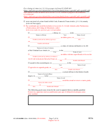 Form CC-GN-043BLS Petition by Parent (Appointment of Standby Guardian) - Maryland (English/Spanish), Page 5