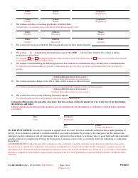 Form CC-DC-013BLS Petition for Emergency Evaluation - Maryland (English/Spanish), Page 2