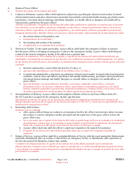Form CC-DC-013BLS Petition for Emergency Evaluation - Maryland (English/Spanish), Page 3
