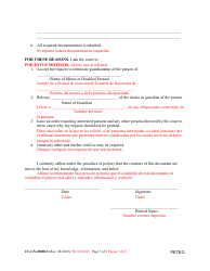 Form CC-GN-028BLS Petition for Termination of Guardianship of the Person - Maryland (English/Spanish), Page 5