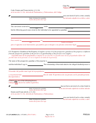 Form CC-GN-002BLS Petition for Guardianship of Alleged Disabled Person - Maryland (English/Spanish), Page 4