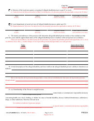 Form CC-GN-002BLS Petition for Guardianship of Alleged Disabled Person - Maryland (English/Spanish), Page 8