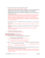 Form CC-GN-029BLS Petition for Termination of Guardianship of the Property - Maryland (English/Spanish), Page 5