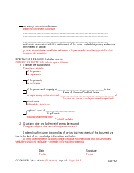 Form CC-GN-035BLS Petition to Transfer Guardianship to Another County - Maryland (English/Spanish), Page 3