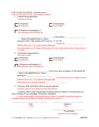 Form CC-GN-036BLS Petition to Transfer Guardianship to Another State - Maryland (English/Spanish), Page 4