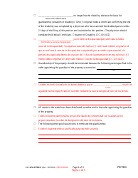 Form CC-GN-037BLS Petition for Termination of Guardianship of the Person and Property - Maryland (English/Spanish), Page 4