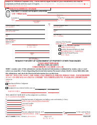 Form DC-CV-060BLC Request for Writ of Garnishment of Property Other Than Wages - Maryland (English/Chinese)