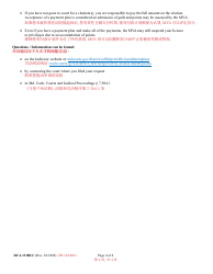 Form DCA-131BLC Request for Traffic Violation(S) Payment Plan - Maryland (English/Chinese), Page 4