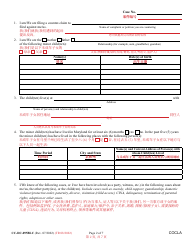 Form CC-DC-095BLC Counter-Claim for Custody/Child Support - Maryland (English/Chinese), Page 2