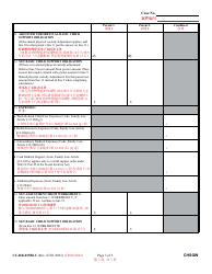 Form CC-DR-035BLC Worksheet B Child Support Obligation: Shared Physical Custody - Maryland (English/Chinese), Page 3