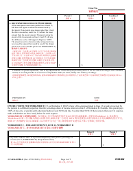 Form CC-DR-035BLC Worksheet B Child Support Obligation: Shared Physical Custody - Maryland (English/Chinese), Page 4