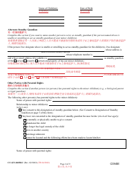 Form CC-GN-041BLC Parental Designation and Consent to the Beginning of Standby Guardianship - Maryland (English/Chinese), Page 2