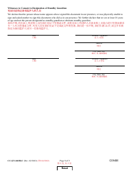Form CC-GN-041BLC Parental Designation and Consent to the Beginning of Standby Guardianship - Maryland (English/Chinese), Page 9