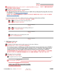 Form CC-DR-020BLC Complaint for Absolute Divorce - Maryland (English/Chinese), Page 4