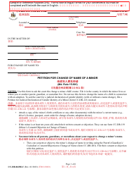 Document preview: Form CC-DR-062BLC Petition for Change of Name of a Minor - Maryland (English/Chinese)