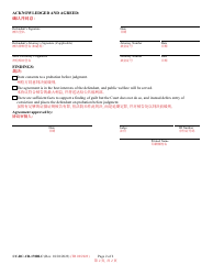 Form CC-DC-CR-170BLC Probation Agreement Deferring Judgment - Maryland (English/Chinese), Page 2