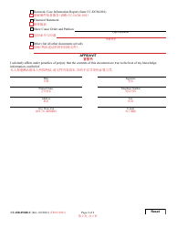 Form CC-DR-056BLC Affidavit of Service (Certified Mail Restricted Delivery - Receipt Requested) - Maryland (English/Chinese), Page 2