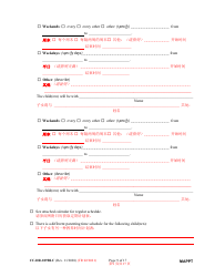 Form CC-DR-109BLC Maryland Parenting Plan Tool - Maryland (English/Chinese), Page 9