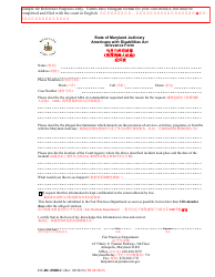Document preview: Form CC-DC-050BLC State of Maryland Judiciary Americans With Disabilities Act Grievance Form - Maryland (English/Chinese)