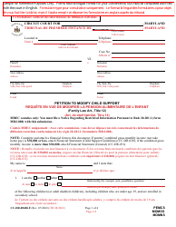Document preview: Form CC-DR-006BLF Petition to Modify Child Support - Maryland (English/French)