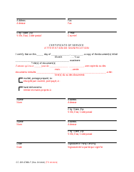 Form CC-DR-074BLF Motion for Stay of Service of Earnings Withholding Order - Maryland (English/French), Page 3