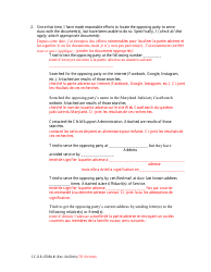 Form CC-DR-070BLF Motion for Alternate Service and Affidavit - Maryland (English/French), Page 2