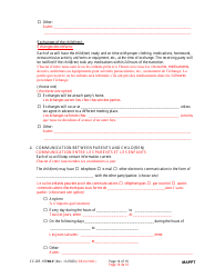 Form CC-DR-109BLF Maryland Parenting Plan Tool - Maryland (English/French), Page 14