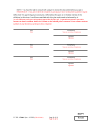 Form CC-DR-109BLF Maryland Parenting Plan Tool - Maryland (English/French), Page 16