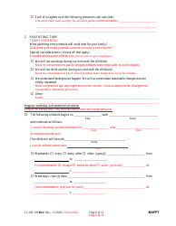 Form CC-DR-109BLF Maryland Parenting Plan Tool - Maryland (English/French), Page 8