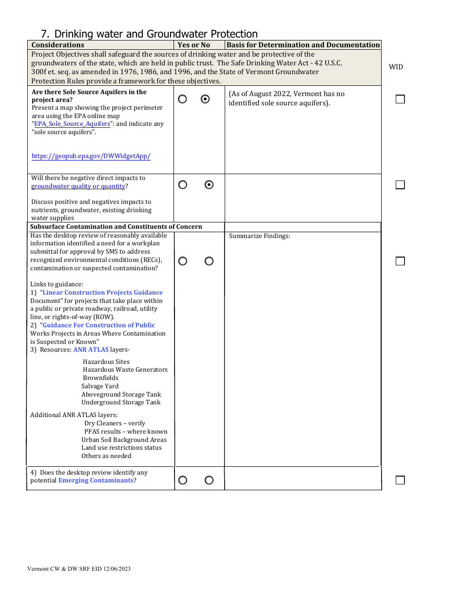 Appendix H Environmental Information Document and Environmental Report - Vermont, Page 11