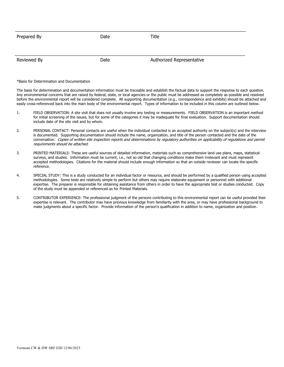 Appendix H Environmental Information Document and Environmental Report - Vermont, Page 16