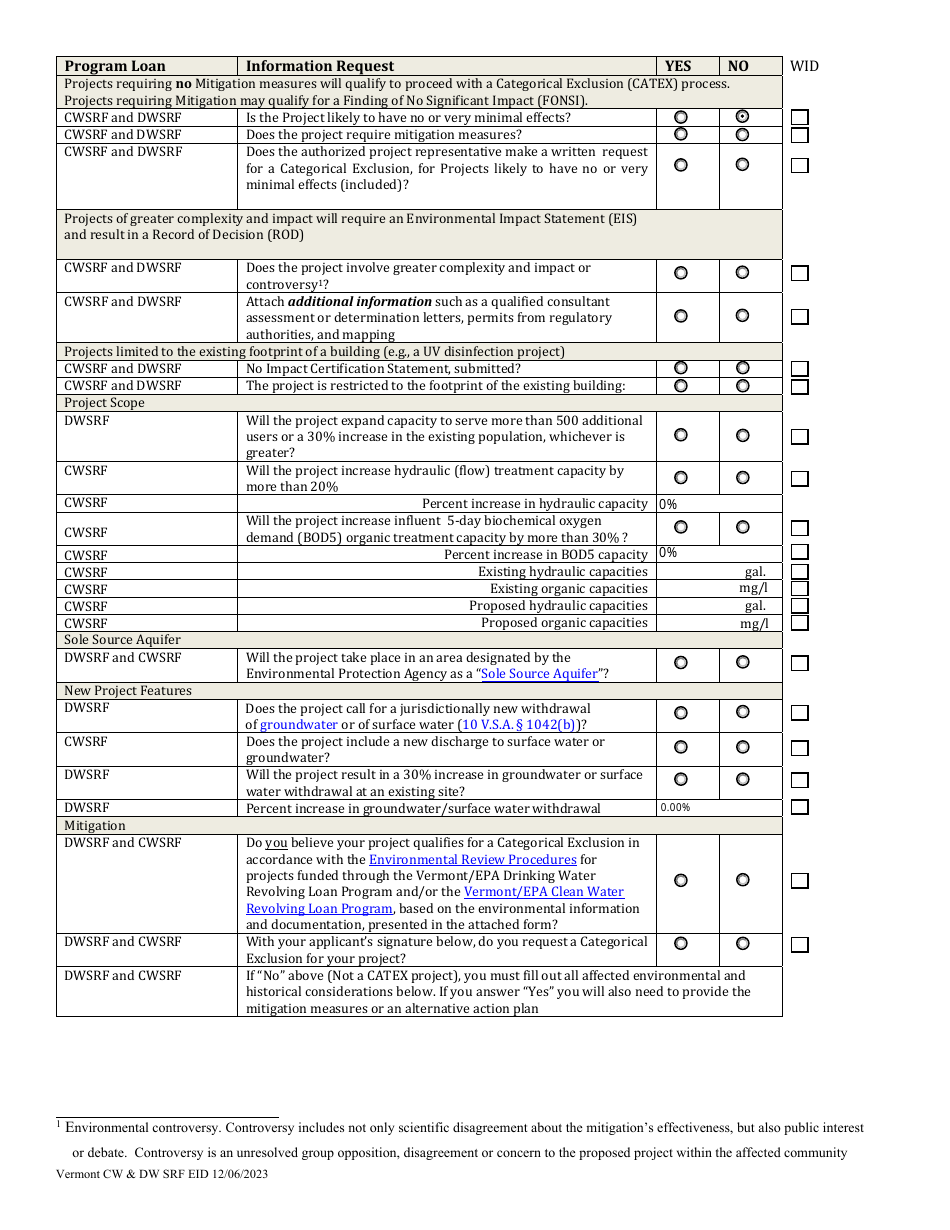 Appendix H Environmental Information Document and Environmental Report - Vermont, Page 3