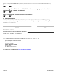 DNR Form 542-0021 Landowner Application Package for the Iowa Forest Legacy Program - Iowa, Page 4