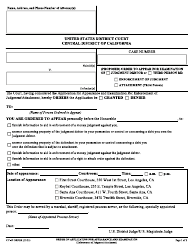Document preview: Form CV-4P ORDER Order on Application for Appearance and Examination (Enforcement of Judgment/Attachment) - California