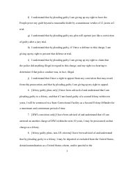 Plea Agreement/Waiver of Rights - Allegany County, New York, Page 3