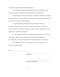 Plea Agreement/Waiver of Rights - Allegany County, New York, Page 4