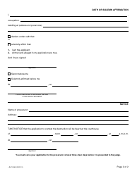 Form SJ-1245A Application to Contest a Prior Notice of Destruction of Tobacco Packages Seized by the Agence Du Revenu Du Quebec - Quebec, Canada, Page 5