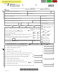Form 2 (I-020) Wisconsin Fiduciary Income Tax for Estates or Trusts - Wisconsin