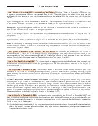 Instructions for Form I-015I, I-016I Schedule H, H-EZ - Wisconsin, Page 11