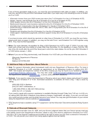 Instructions for Form I-015I, I-016I Schedule H, H-EZ - Wisconsin, Page 6