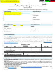 Document preview: Form PR-301 Notice of Changed Assessment - Wisconsin