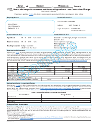 Form PR-402 Notice of Changed Assessment and Notice of Agricultural Land Conversion Charge - Wisconsin, Page 2